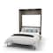 Bestar Cielo 60W 59W Full Murphy Bed, Bark Grey & White 80183-47 - alternate 6